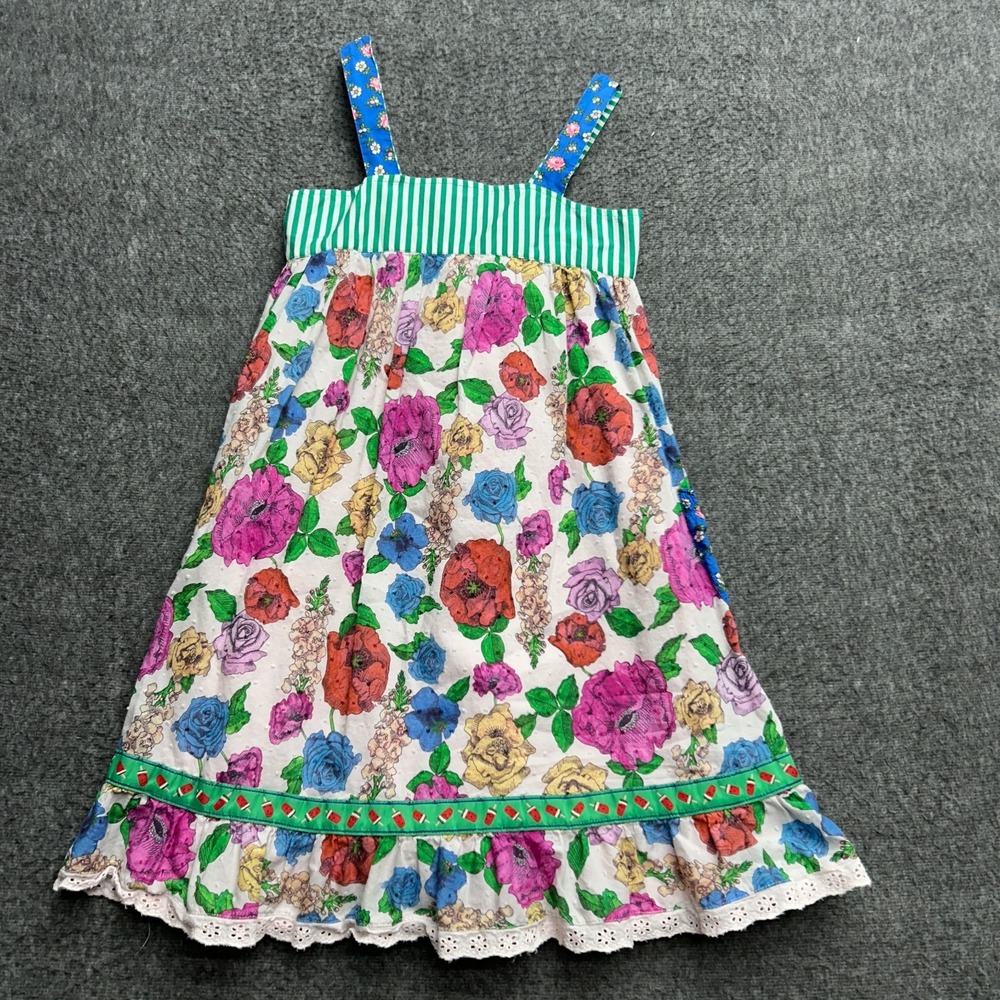 Matilda Jane Girls Dress 10 Can Do Attitude Floral Sleeveless Brilliant Daydream